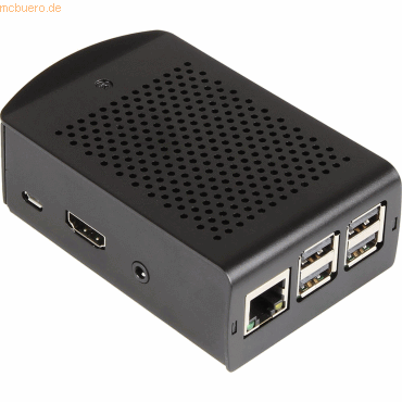 4250236816715 - RPI CASE ALU BK4 - Gehäuse für Raspberry Pi 3 Alu schwarz