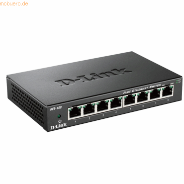 D-Link D-Link DES-108 8-Port Layer2 Fast Ethernet Switch