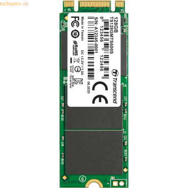 0760557848486 - 128 GB Interne M2 SATA SSD 2260 SATA 6 Gb s Retail TS128GMTS600S