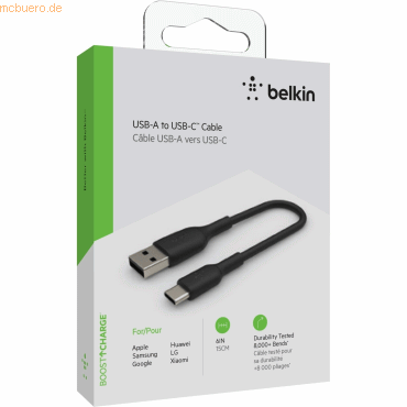 0745883788460 - schwarz        CAB001bt0MBK USB-C USB-A Kabel    15cm PVC schwarz        CAB001bt0MBK CAB001bt0MBK 0745883788460