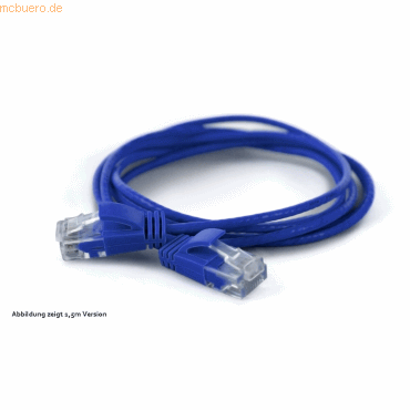 4250367772393 - wantecWire Patchkabel CAT6A (rund 28mm) UTP blau 010m