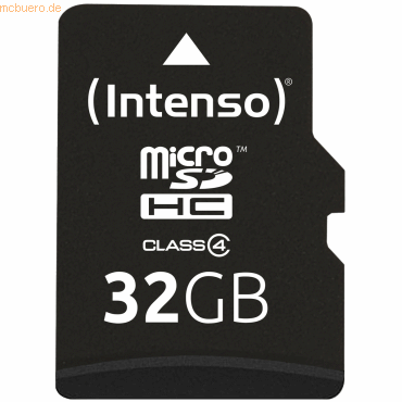 Intenso International Intenso 32GB microSDHC Class 4 + SD-Adapter