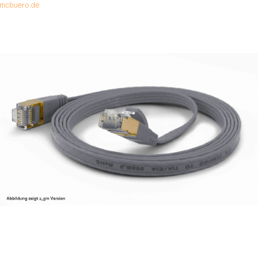 4250367770795 - wantecWire Patchkabel CAT6A extraflach FTP grau 50m