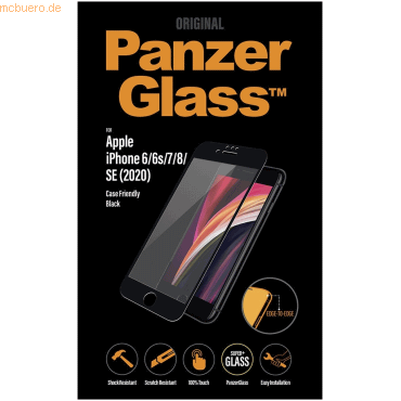 PanzerGlass PanzerGlass E2E f. iPhone 6/7/8/SE 2020/2022, CF, Black