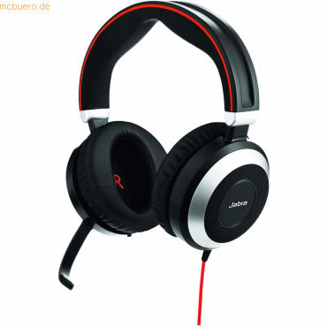 5706991017137 - Evolve 80 Stereo Zusatz - Headset - ohrumschließend - kabelgebunden - aktive Rauschunterdrückung - 35 mm Stecker