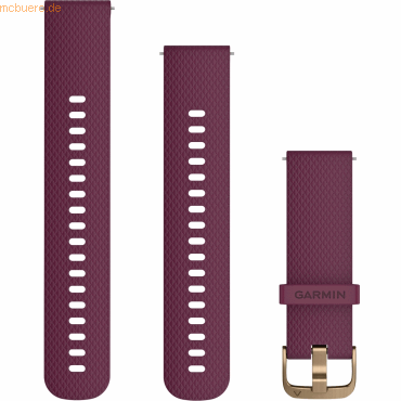 Garmin Garmin Ersatzarmband 20mm Silikon Lila/Gold Schnalle