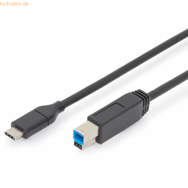 4016032437505 - USB Type-C Kabel Gen2 Type-C to B AK-300149-010-S AK-300149-010-S