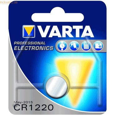 Varta VARTA Knopfzellenbatterie Electronics CR1220 Lithium