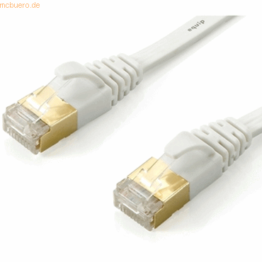 4015867182123 - DIGITAL DATA CU Patch-Japankabel STP Cat6A 10G Flachkabel grün 10m 607840