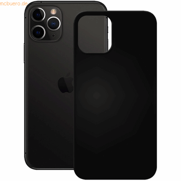 4048466952392 - PEDEA - Hintere Abdeckung für Mobiltelefon - Thermoplastisches Polyurethan (TPU) - Schwarz - für Apple iPhone 12 12 Pro