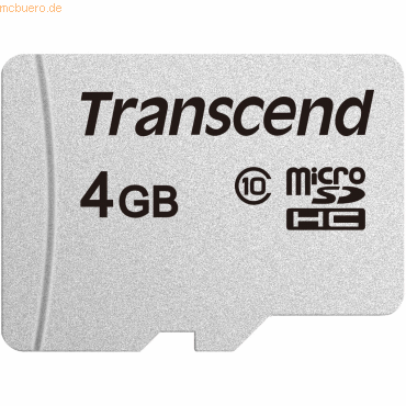 Transcend Transcend 4GB 300S - Speicherkarte microSDHC Class 10