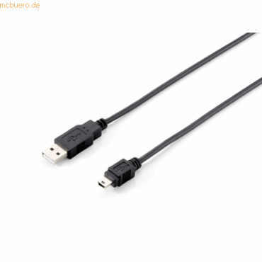 4015867107829 - USB Kabel 20 A - mini B St St 180m schwarz Polybeutel 4015867107829 Equip 4015867107829 - USB Kabel 20 A - mini B St St 180m schwarz Polybeutel 4015867107829 Equip