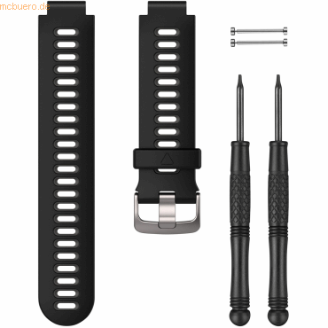 Garmin Garmin Ersatzarmband Schwarzes/Graues aus Silikon