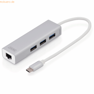 Assmann DIGITUS USB Typ C 3.0 Hub mit Gigabit Ethernet