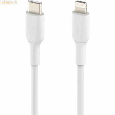 Belkin Belkin Lightning/USB-C Kabel PVC, mfi zertifiziert, 1m, weiß