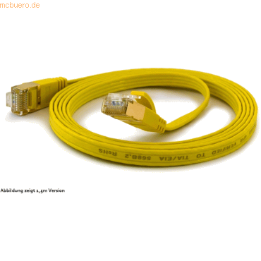 4250367770634 - wantecWire Patchkabel CAT6A extraflach FTP gelb 20m