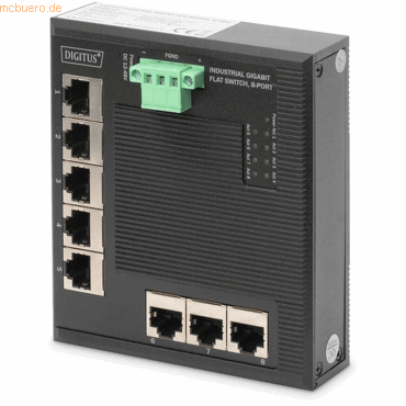 4016032462842 - DN-651127 DN-651127 Industrial Ethernet Switch 8 Port 10   100   1000 MBit s