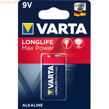 Varta VARTA LONGLIFE Max Power 9V Blister 1