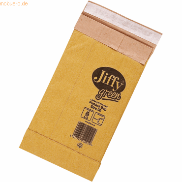 8711717009195 - 200 x Papierpolstertasche Jiffy 00 Innenmaß 105x229mm braun