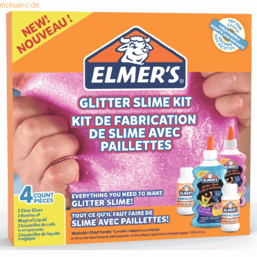 Elmers Glitzer-Kleber-Set 4-teilig blau/lila