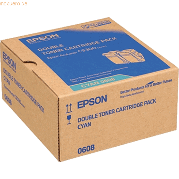 Epson Toner Original Epson S050608 cyan VE=2 Stück