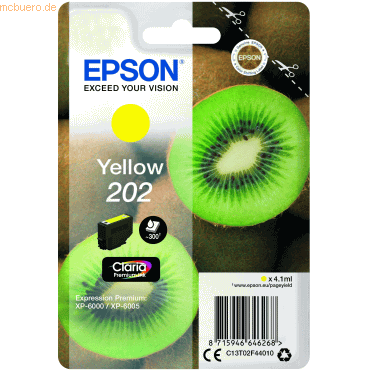 Epson Tintenpatrone Epson 202 gelb
