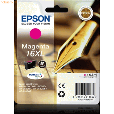 Epson Tintenpatrone Epson T1633 DuraBrite Ultra magenta