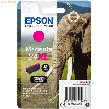 Epson Tintenpatrone Epson T2433 magenta