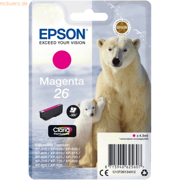Epson Tintenpatrone Epson T2613 magenta