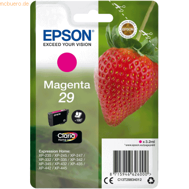 Epson Tintenpatrone Epson T2983 magenta