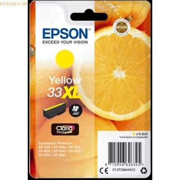 Epson Tintenpatrone Epson Expression Home XP-530 T3364 yellow High-Cap