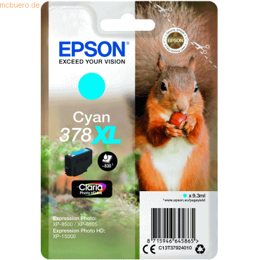 Epson Tintenpatrone Epson 378XL cyan
