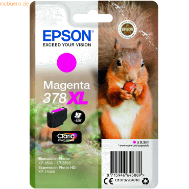 Epson Tintenpatrone Epson 378XL magenta