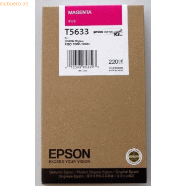 0010343853393 - Original T603B Druckerpatrone magenta 220ml (C13T603B00)