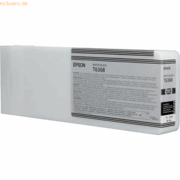 0010343870888 - Original UltraChrome HDR Druckerpatrone schwarz matt 700ml (C13T636800) 0010343870888 - Original UltraChrome HDR Druckerpatrone schwarz matt 700ml (C13T636800)