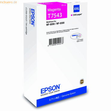 Epson Tintenpatrone Epson Stylus Color 900 T7543 magenta High-Capacity
