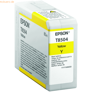 Epson Tintenpatrone Epson Surecolor SC-S 70600 T8504 yellow