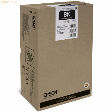 Epson Tintenpatrone Epson T9741 schwarz