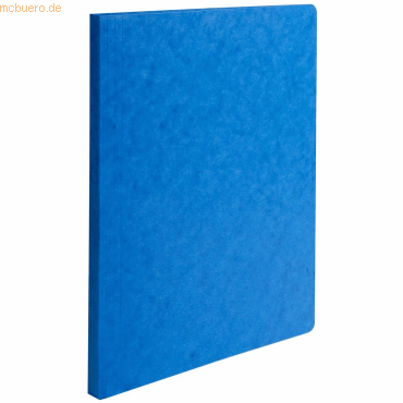 50 x Exacompta Aktendeckel A4 Rücken gerillt 400g blau