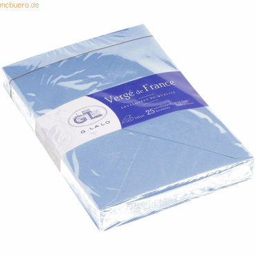 3140290214026 - 4 x Umschläge Verge de France C6 NK VE=25 Stück blau