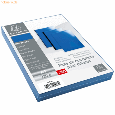 3130630029830 - Einbanddeckel 2982C A4 glänzend blau 3130630029830 EXACOMPTA 100 Stück 3130630029830 - Einbanddeckel 2982C A4 glänzend blau 3130630029830 EXACOMPTA 100 Stück