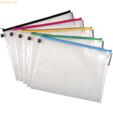 3130630341604 - 10 x Reißverschlusstasche A3 farbig sortiert