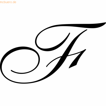 3188550401069 - 3 x Siegel rund Holzgriff Italic F