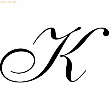 3188550401113 - 3 x Siegel rund Holzgriff Italic K