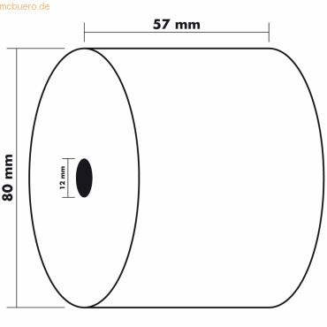 3364220403407 - Thermorolle 40340E 57mmx76m 3364220403407 Exacompta