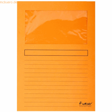3130630502548 - 16 x Sichtmappen Forever A4 VE=25 Stück orange 3130630502548 - 16 x Sichtmappen Forever A4 VE=25 Stück orange