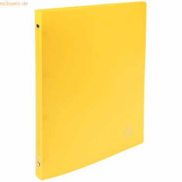 3130630511960 - 25 x Ringbuch Uni A4 PP 4 Ringe 15mm gelb