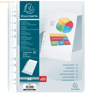 3130630051503 - Klarsichthülle DIN A4 Genarbt Transparent 50 Mikron PP (Polypropylen) Oben 5150E 50 Stück 3130630051503 - Klarsichthülle DIN A4 Genarbt Transparent 50 Mikron PP (Polypropylen) Oben 5150E 50 Stück