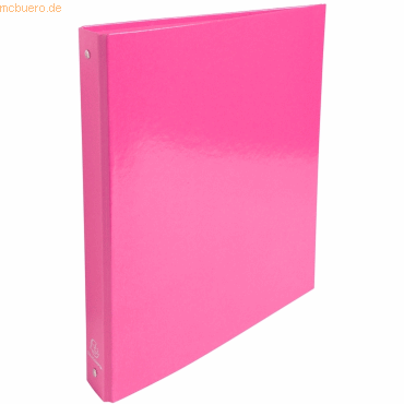 3130635192966 - 10 x Ringbuch Iderama A4 Pappe 4 Ringe 30mm rosa