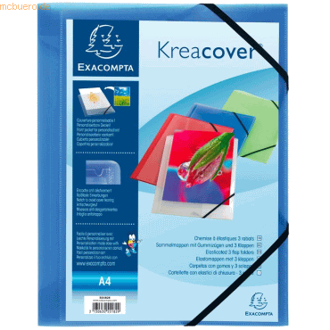 3130630551829 - Eckspanner 55182E A4 aus PP Fassungsvermö 200 Blatt blau 3130630551829 EXACOMPTA 3130630551829 - Eckspanner 55182E A4 aus PP Fassungsvermö 200 Blatt blau 3130630551829 EXACOMPTA